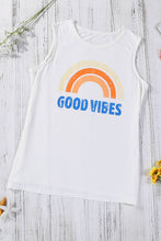 Load image into Gallery viewer, Good Vibes Rainbow Tank