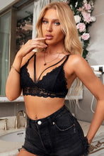 Load image into Gallery viewer, Floral Lace Scalloped Hem Bralette