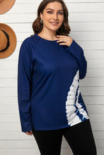 Load image into Gallery viewer, Plus Size Tie-Dye Raglan Sleeve Top