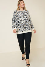 Load image into Gallery viewer, Plus Size Leopard Mohair Sweater