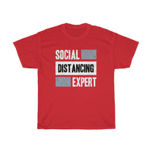 Load image into Gallery viewer, "Social Distancing Expert" Heavy Cotton Slogan Tee