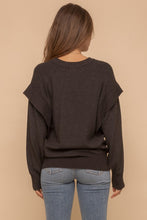 Load image into Gallery viewer, Band Detail Armhole Dolman Sweater