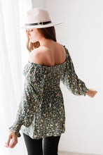 Load image into Gallery viewer, Jodifl Flora and Fauna Full Size Run Smocked Blouse