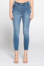 Load image into Gallery viewer, Ankle Back Button Skinny Jeans