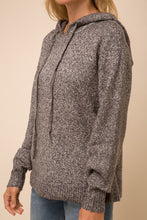 Load image into Gallery viewer, Two-Tone Textured Hoodie Sweater