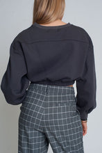 Load image into Gallery viewer, Oversized Cropped Sweatshirt