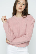 Load image into Gallery viewer, Structured Puff Shoulder Sweater