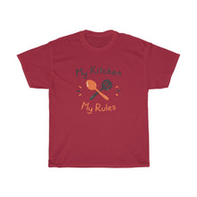 Load image into Gallery viewer, "My Kitchen, My Rules" Heavy Cotton Slogan Tee
