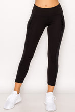 Load image into Gallery viewer, Fleece-Lined Velour Accent Legging