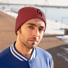 Load image into Gallery viewer, Black Embroidery Gym Beast Knit Beanie