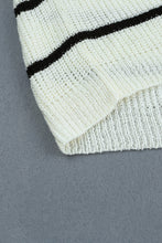 Load image into Gallery viewer, Striped Open Front Rib-Knit Duster Cardigan