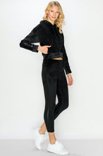 Load image into Gallery viewer, Velour Hoodie Legging Set