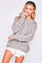 Load image into Gallery viewer, Multicolor Nubby Detail Knit Sweater