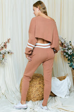 Load image into Gallery viewer, Knit Crop Top Pants Set