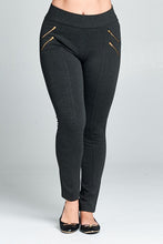 Load image into Gallery viewer, Plus Zipper Pull On Pants