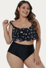 Load image into Gallery viewer, Print Hammock Flounce Bikini Set