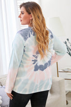 Load image into Gallery viewer, Plus Size Tie-Dye Raglan Sleeve Top