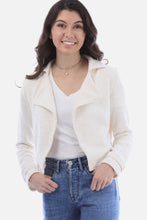 Load image into Gallery viewer, Solid Open Front Boucle Woven Blazer
