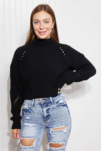 Load image into Gallery viewer, HYFVE Chilly Morning Cropped Turtleneck Sweater