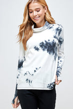 Load image into Gallery viewer, Tie Dye Turtleneck Face Cover Top