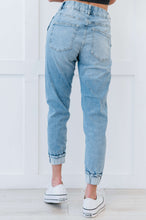 Load image into Gallery viewer, Muselooks Distressed Elastic Waist Cuffed Denim Joggers