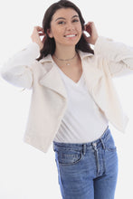 Load image into Gallery viewer, Solid Open Front Boucle Woven Blazer