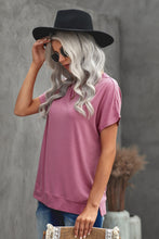 Load image into Gallery viewer, Round Neck Short Sleeve Solid Color Tee