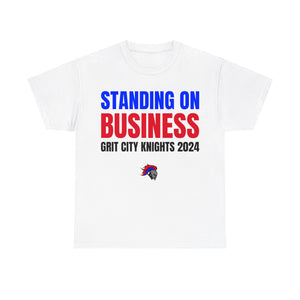 Grit City Knights "Standing on Business" Heavy Cotton Poster Tee