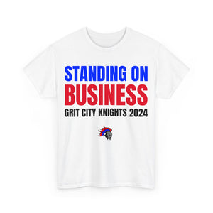 Grit City Knights "Standing on Business" Heavy Cotton Poster Tee