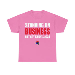 Grit City Knights "Standing on Business" Heavy Cotton Poster Tee