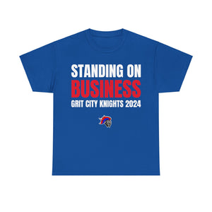 Grit City Knights "Standing on Business" Heavy Cotton Poster Tee