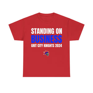 Grit City Knights "Standing on Business" Heavy Cotton Poster Tee