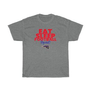 "Eat Sleep Football Repeat" Knights Heavy Cotton Tee