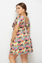 Load image into Gallery viewer, Printed Plunge Plus Size Dress
