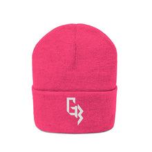 Load image into Gallery viewer, White Embroidered Gym Beast Knit Beanie
