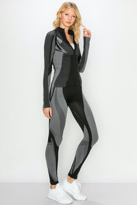 Flex Seamless Zip Jacket Legging Set