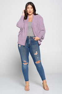 Plus Size Soft Knit Cardigan