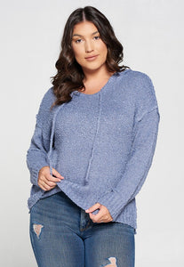 Plus Size Popcorn Sweater