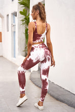 Load image into Gallery viewer, Tie-dye Crop Top and Leggings Set
