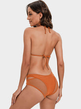 Load image into Gallery viewer, Tie-Back Halter Neck Three-Piece Swim Set
