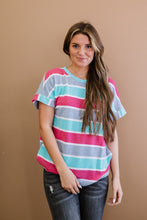 Load image into Gallery viewer, Andree by Unit Road Trippin&#39; Full Size Run Striped Tee
