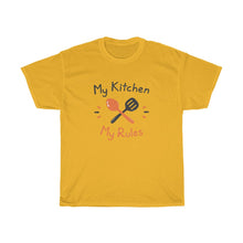 Load image into Gallery viewer, &quot;My Kitchen, My Rules&quot; Heavy Cotton Slogan Tee
