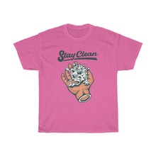 Load image into Gallery viewer, &quot;Stay Clean&quot; Heavy Cotton Slogan Tee
