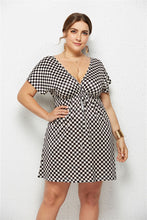 Load image into Gallery viewer, Printed Plunge Plus Size Dress
