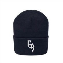 Load image into Gallery viewer, White Embroidered Gym Beast Knit Beanie
