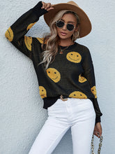 Load image into Gallery viewer, Smiley Face Sweater
