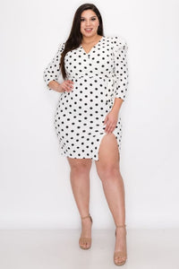 Plus Size Bodycon Wrap Dress