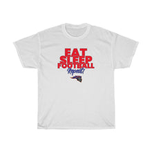 Load image into Gallery viewer, &quot;Eat Sleep Football Repeat&quot; Knights Heavy Cotton Tee
