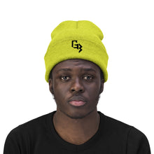 Load image into Gallery viewer, Black Embroidery Gym Beast Knit Beanie
