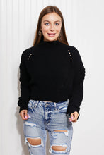 Load image into Gallery viewer, HYFVE Chilly Morning Cropped Turtleneck Sweater
